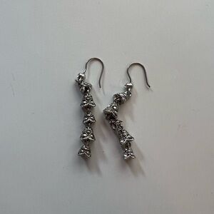 Free People Silver Drop Earrings